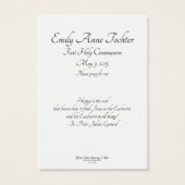 Eucharistie dans toutes les premières cartes de pr (Dos)