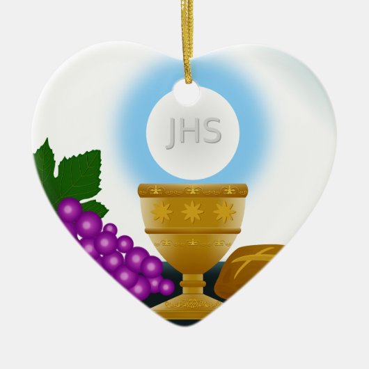 eucharistisch keramisch ornament (Voorkant)
