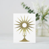 Eucharistisch monstrance briefkaart (Staand voorkant)