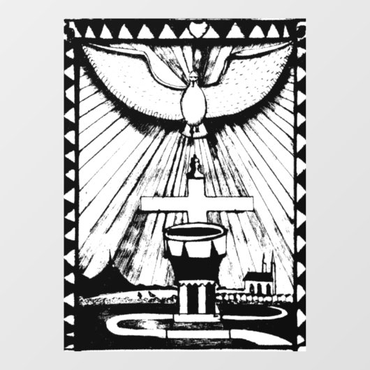 Eucharistisch Raamsticker (Vel)