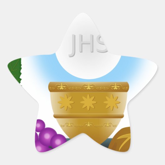 eucharistisch ster sticker (Voorkant)