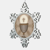 Eucharistisch Tin Sneeuwvlok Ornament (Rechts)