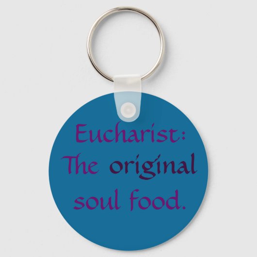 Eucharistisch: TOSF - Sleutelhanger - Blauwgroen/P (Voorkant)