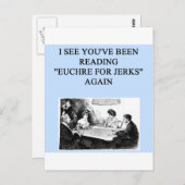 EUCHRE BRIEFKAART (Voorkant / Achterkant)