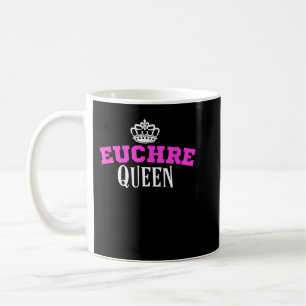 Euchre Card Game Queen Mam Tante Hearts Clubs Koffiemok