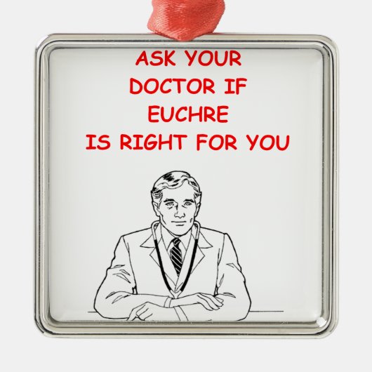 EUCHRE METALEN ORNAMENT (Voorkant)