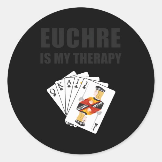 Euchre Ronde Sticker (Voorkant)