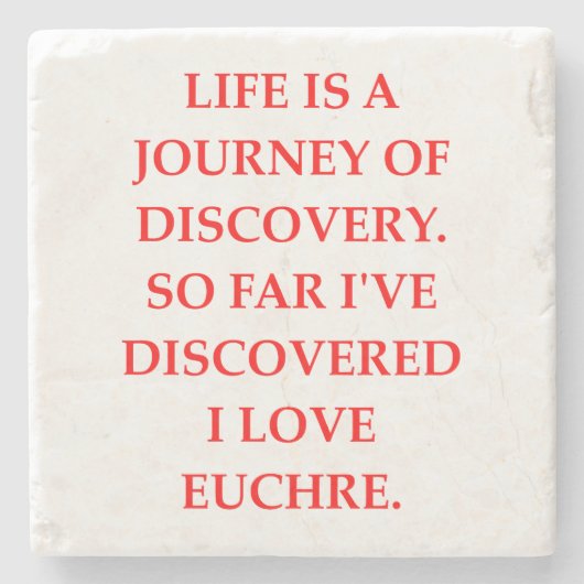 EUCHRE STENEN ONDERZETTER (Voorkant)