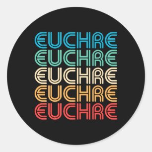 Euchre voor OR Ronde Sticker