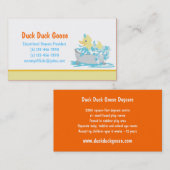 Euck in Tub Daycare of een sjabloon voor visitekaa Visitekaartje (Voorkant / Achterkant)