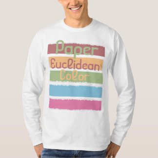 Euclideenkleur papier t-shirt
