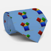 Euclid's bewijs van de Pythagoreaanse Theorem. Stropdas (Opgerold)