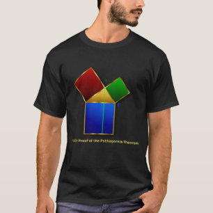 Euclid's bewijs van de Pythagoreaanse Theorem. T-shirt
