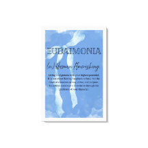 Eudaimonia Canvasprint met spanframe