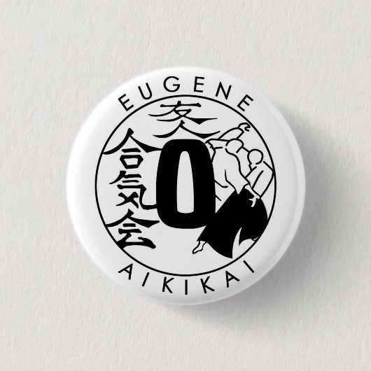 Eugene Aikikai small button (Voorkant)