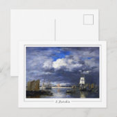 Eugène Boudin #13-2 - Carte postale d'art fin (Devant / Derrière)
