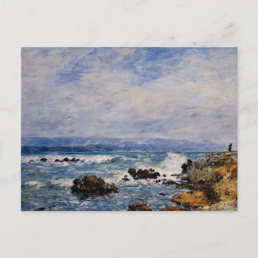 Eugene Boudin: Antibes, het punt van het eilandje Briefkaart (Voorkant)