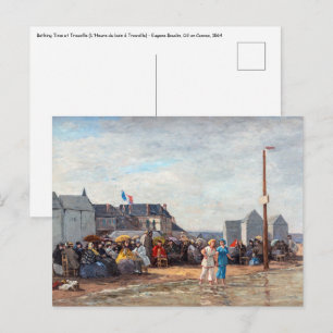 Eugene Boudin - Badmoment in Trouville Briefkaart