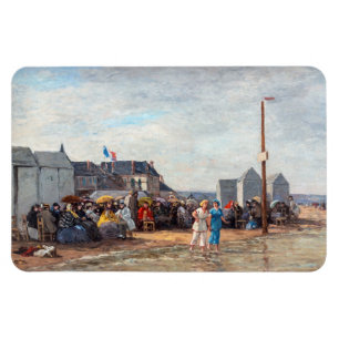 Eugene Boudin - Badtijd in Trouville Magneet