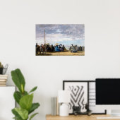 Eugene Boudin Beach Poster (Thuiskantoor)