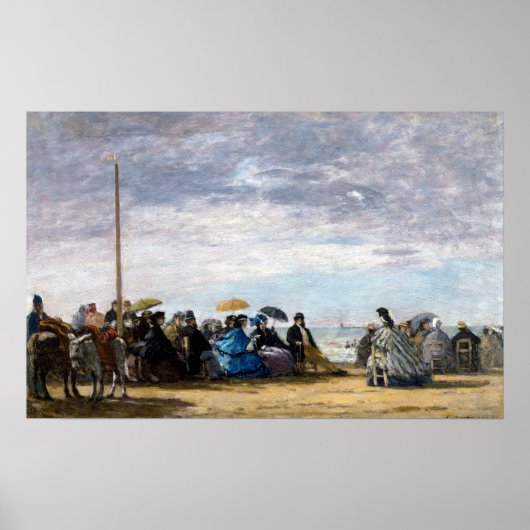 Eugene Boudin Beach Poster (Voorkant)