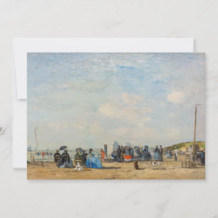 Eugene Boudin - Bijeenkomst op het strand Bedankkaart