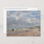Eugene Boudin - Het strand bij Deauville Briefkaart (Voorkant / Achterkant)