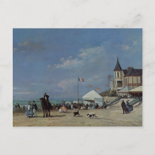 Eugene Boudin - Het strand in Trouville Briefkaart