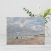 Eugene Boudin - Het strand van Deauville Bedankkaart (Staand voorkant)