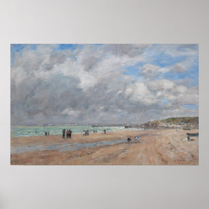 Eugene Boudin - Het strand van Deauville Poster