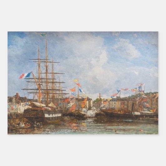 Eugene Boudin - Masterpieces Selectie Inpakpapier Vel (Voorkant)