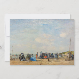 Eugene Boudin - Verzameling op het strand Kaart