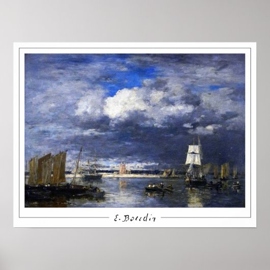 Eugène Boudin Zedign Affiche d'art #13-2 (Devant)