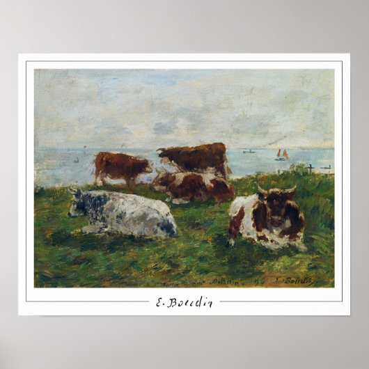 Eugène Boudin Zedign Affiche d'art #174-2 (Devant)