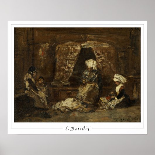 Eugène Boudin Zedign Affiche d'art #19-2 (Devant)