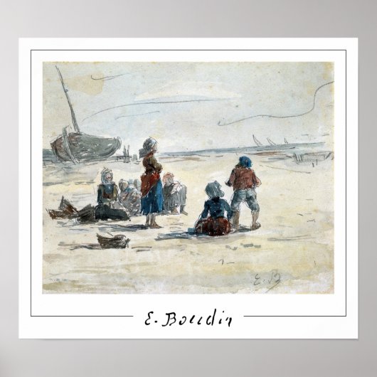 Eugène Boudin Zedign Affiche d'art #4 (Devant)