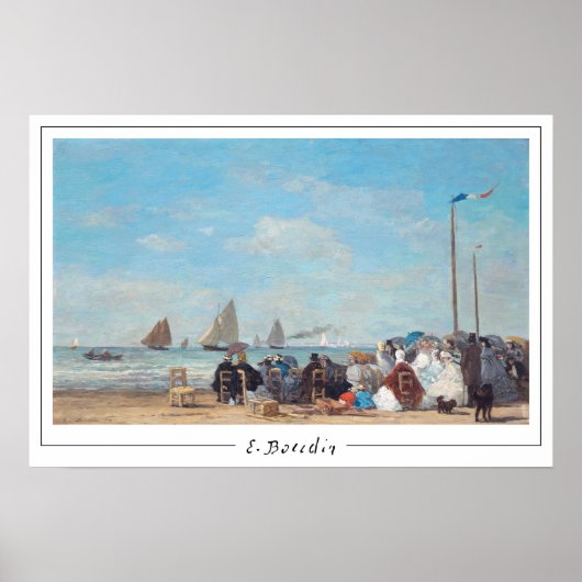 Eugène Boudin Zedign Art Poster #199-2 (Voorkant)