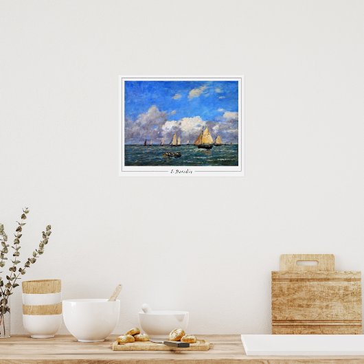 Eugène Boudin Zedign Art Poster #20 (Keuken)