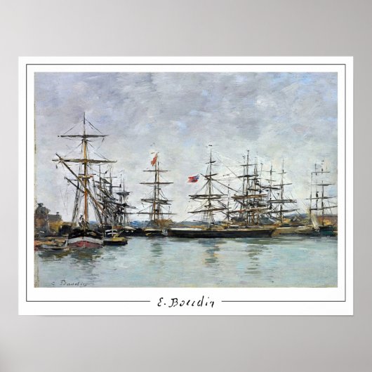 Eugène Boudin Zedign Art Poster #375-2 (Voorkant)