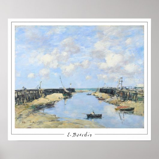 Eugène Boudin Zedign Art Poster #520-2 (Voorkant)