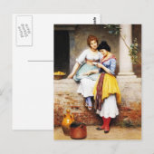 Eugene de Blaas- The Love Letter Briefkaart (Voorkant / Achterkant)