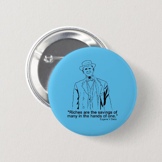 Eugene Debs citeert Button (Voorkant /achterkant)