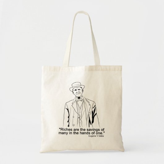 Eugene Debs citeert Canvas tas (Voorkant)