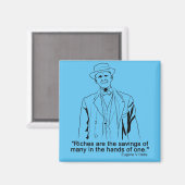 Eugene Debs citeert Magnet Magneet (Voorkant / Achterkant)