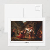 Eugène Delacroix #183 - Carte postale d'art fin (Devant / Derrière)