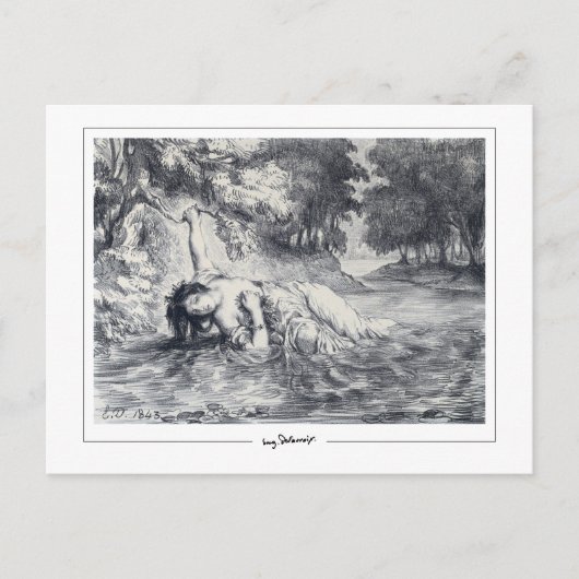 Eugène Delacroix #245 - Carte postale d'art fin (Devant)