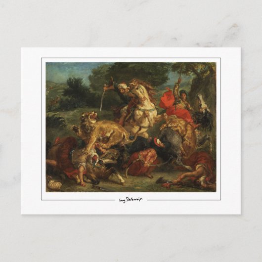 Eugène Delacroix #28 - Carte postale d'art fin (Devant)