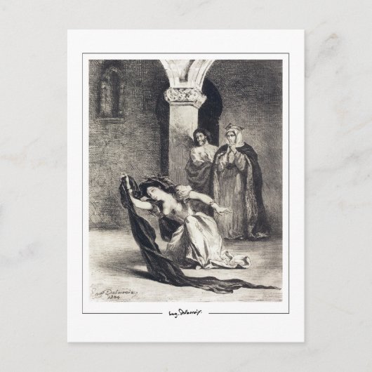 Eugène Delacroix #400 - Carte postale d'art fin (Devant)