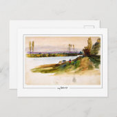 Eugène Delacroix #421 - Kunstmatig Briefkaart (Voorkant / Achterkant)