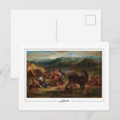 Eugène Delacroix #495 - Carte postale d'art fin (Devant / Derrière)